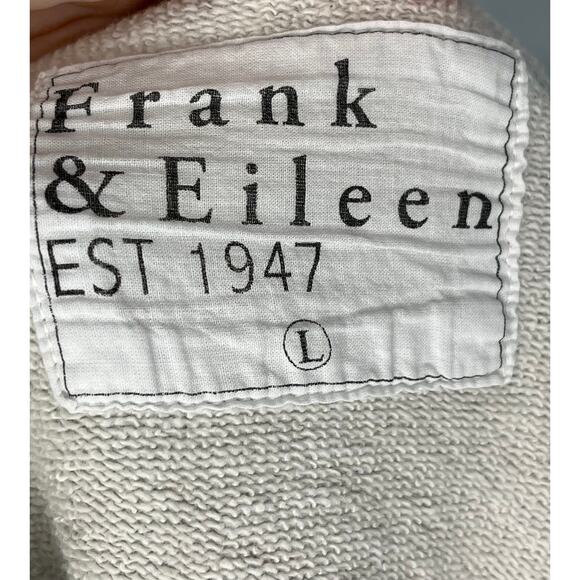 FRANK & EILEEN Sz L Large Gray Effie Funnel Neck Capelet Sweatshirt Top - Picture 11 of 12